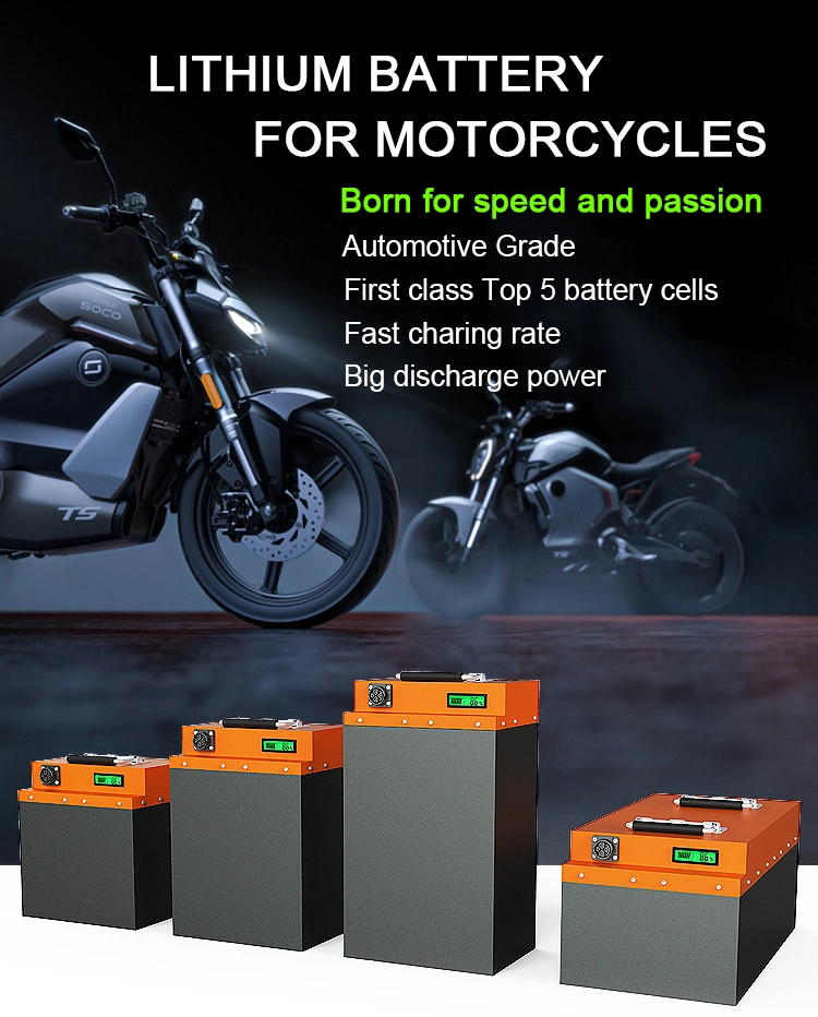 Lithium Li Ion Battery Battery 48V 60V 72V 20ah 30ah 40ah 50ah 60ah LiFePO4 Battery for Electric Scooter Motorcycle